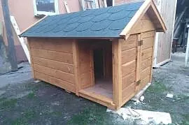 Buda dla psa ocieplana duża , kurtyna gratis