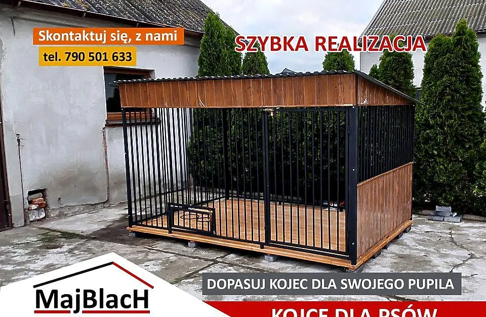 PRODUCENT KOJCÓW DLA PSÓW - Kojec dla Psa na każdy wymiar – Maj-Blach, Opolskie, Opole