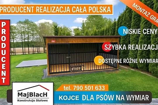 ŁADNY Kojec dla Psa - PRODUCENT – Złoty Dąb | Miski   - Maj-Blach