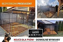 Kojec dla Psa 3x3 - |TYLNA ŚCIANA ZABUDOWANA ocynk | Kojce | - ESSTAL
