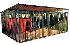 Kojec dla Psów 4x3m - Drewniana podłoga TS674