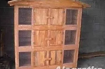 Domek klatka dla królików 6 komorowa, Koszelewska Łąka