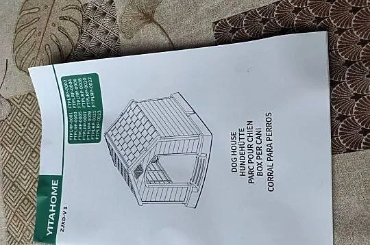 YITAHOME Duża plastikowa budka dla psa, na zewnątrz, 70x70x85, Śląskie, Zawiercie