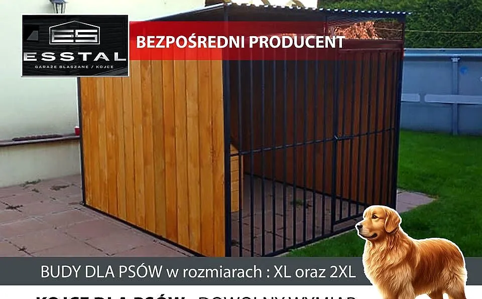 B133 Kojec dla Psa 2.5x2 -ściany drewniane Impregnowane | KOJCE | - ESSTAL, Śląskie, Cieszyn