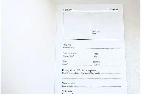 Książeczka Zdrowia Psa małej rasy - mix ras Nowa, Lubuskie, Lubsko