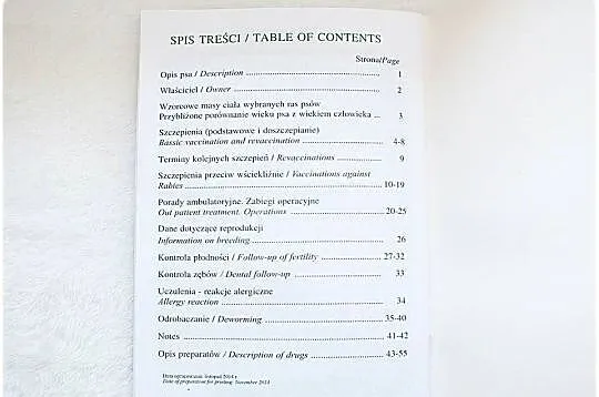 Książeczka Zdrowia Psa małej rasy - mix ras Nowa, Lubuskie, Lubsko