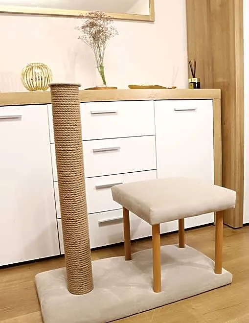 WYSOKI drapak dla kota w nowoczesnym stylu beżowy, Śląskie, Katowice