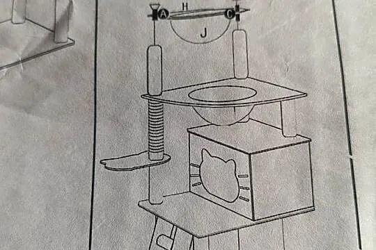 Wielofunkcyjny Kilkupoziomowy drapak dla kota