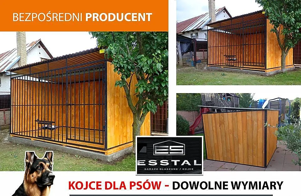 A143 Kojec dla Psa 3x2 - ściany drewniane Impregnowane | KOJCE | - ESSTAL, Lubelskie, Radzyń Podlaski
