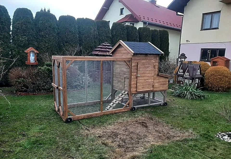 Kurnik dla kur z wolierą ocieplany, Małopolskie, Jordanów