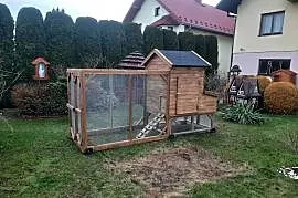Kurnik dla kur z wolierą ocieplany
