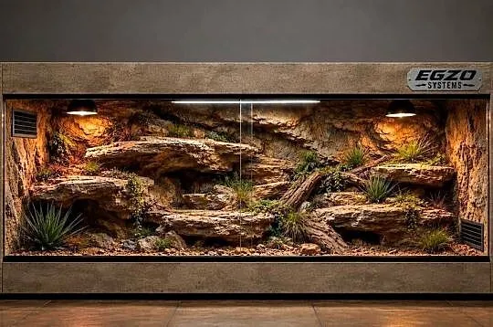Terrarium od Egzo Systems dla agamy brodatej żółwia greckiego