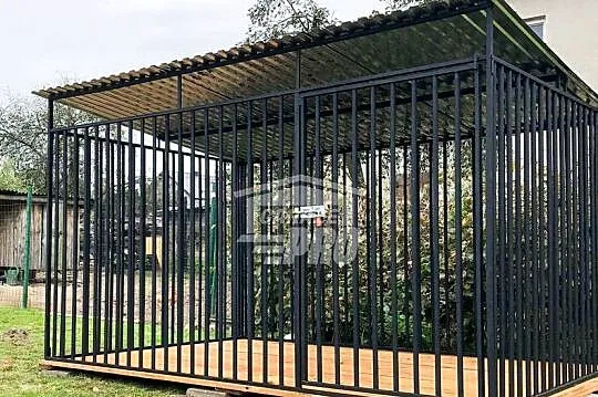 Kojec dla Psów 3x2,5m - Drewniana podłoga  GP399, Łódzkie, Łęczyca