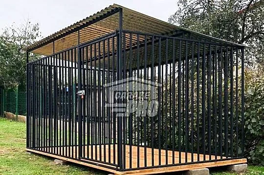 Kojec dla Psów 3x2,5m - Drewniana podłoga  GP399, Łódzkie, Łęczyca