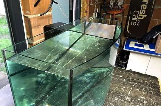 Akwarium 112 L 80 x 35 x40cm profilowane, Łódzkie, Justynów