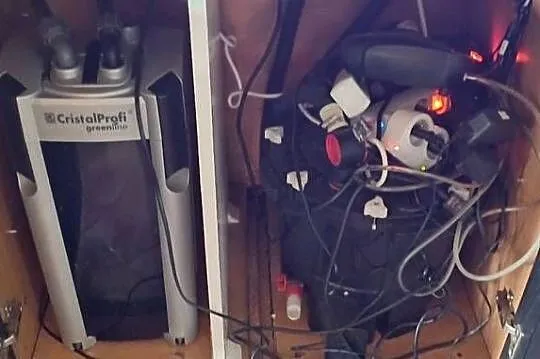 Akwarium 750l filtry, życie komplet, Mazowieckie, Kąty Węgierskie