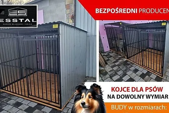 Kojec dla Psa 2x2 - ściany BOCZNE Z BLACHY OCYNK  | KOJCE | - ESSTAL, Mazowieckie, Ostrów Mazowiecka