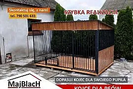 PRODUCENT KOJCÓW  DLA PSÓW - Kojec dla Psa na każdy wymiar – Maj-Blach