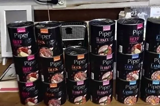mokra karma piper dolina noteci 800g dla psa,17 sztuk, rózne smaki, Małopolskie, Kraków