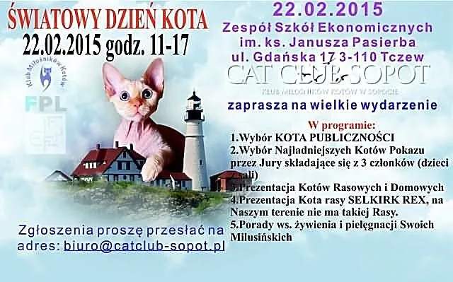 22.02.2015 Światowy Dzień Kota w Tczewie
