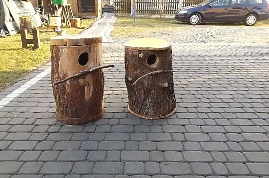Budki legowe z pnia