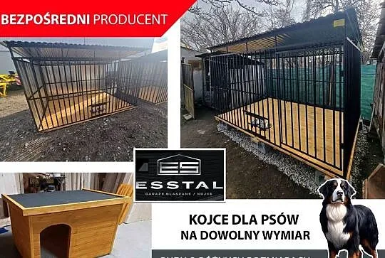 Kojec dla Psa , KOJCE dla Psów ,Dowolne Rozmiary , Dodatki - ESSTAL-
