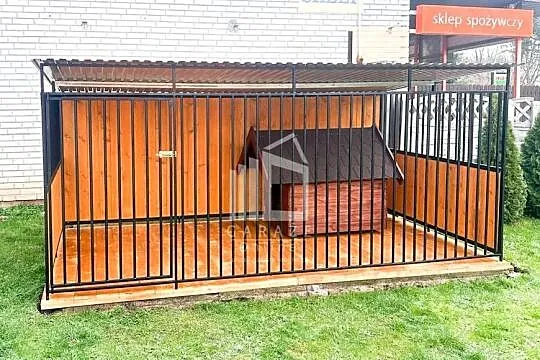 Kojec dla Psów 4x2m - drewniana podłoga - Ściany zabudowana drewnem ID602, Wielkopolskie, Nowy Tomyśl