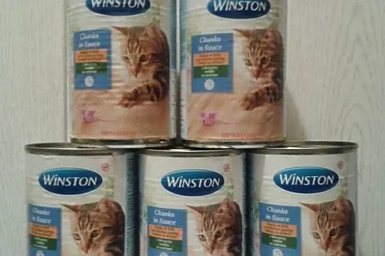 Winston Karma dla kotów bez cukru DRÓB z DZICZYZNĄ 5 x 400g, Opolskie, Strzelce Opolskie