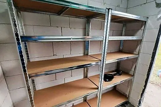 2x Regał metalowy magazynowy 180x90x40 cm 5 półek MDF do garażu, Dolnośląskie, Głogów