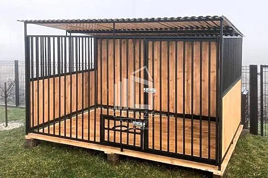 Kojec dla Psów 3x2m - drewniana podłoga - ściany zabudowane drewnem ID583, Kujawsko-pomorskie, Toruń