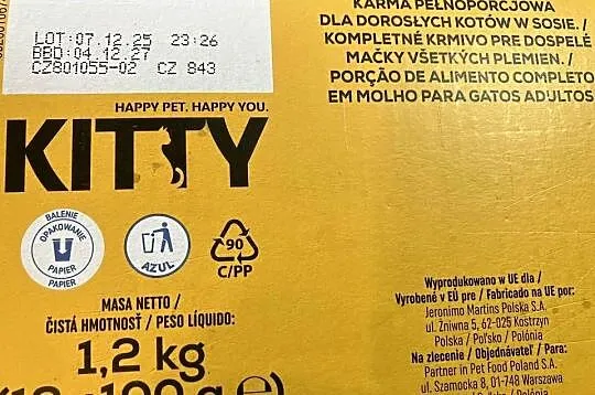 Mokra karma dla kota Kitty mix smaków, Mazowieckie, Warszawa