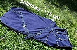 Derka polarowa z pasami 115 cm, osuszająca Horse Comfort - gruby polar