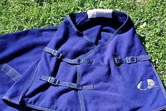 Derka polarowa z pasami 115 cm, osuszająca Horse Comfort - gruby polar, Małopolskie, Jasień