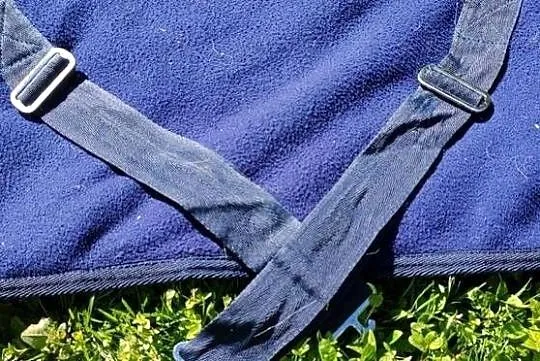 Derka polarowa z pasami 115 cm, osuszająca Horse Comfort - gruby polar, Małopolskie, Jasień