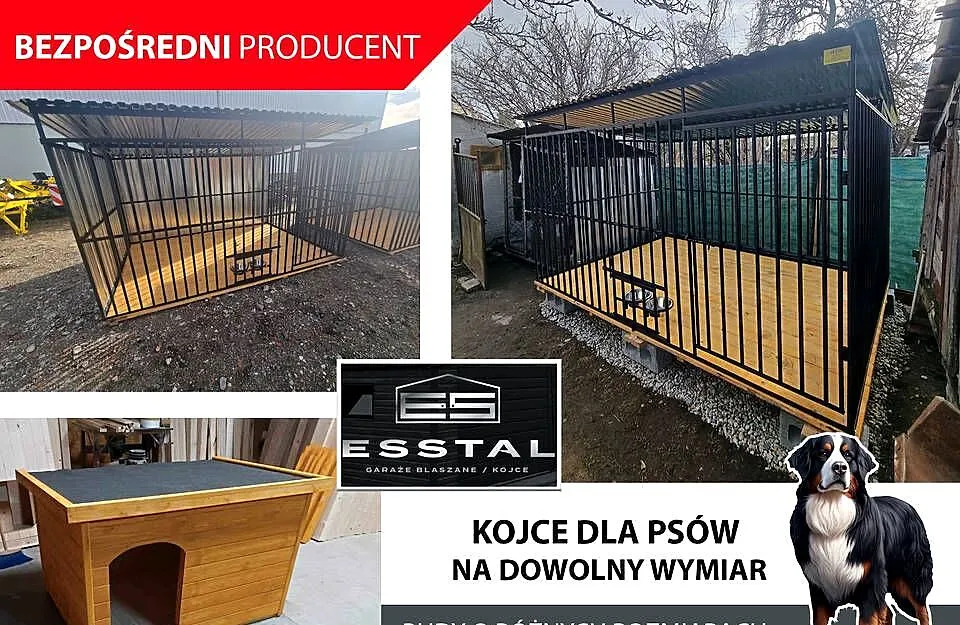 B154 Kojec dla Psa 3x2 - Różne wymiary - MONTAŻ GRATIS | KOJCE | - ESSTAL, Wielkopolskie, Koło