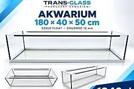 Akwarium 180x40x50 cm 360 l szkło float 12 mm – producent