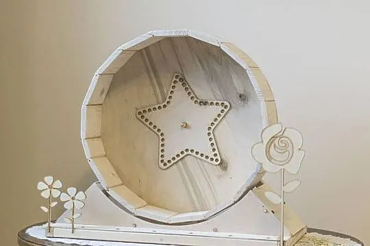 Kołowrotek dla Szynszyli Duży! 46cm Łożyskowany Ozdoby CNC, Małopolskie, Zawoja