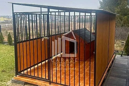 Kojec dla psów 2x3m - Drewniana podłoga - ściana zabudowana drewnem ID597, Wielkopolskie, Września