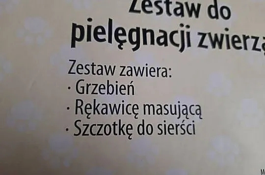 Zestaw do pielęgnacji zwierząt marki Majlo, nowy, Warmińsko-mazurskie, Morąg