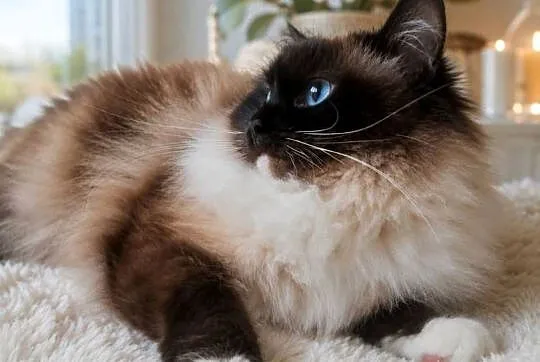 Koteczka Ragdoll gotowa do odbioru z rodowodem i wyprawką, Łódzkie, Łódź