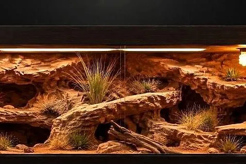 Terrarium pustynne dla gekona lamparciego żółwia greckiego