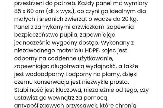 Kojec dla zwierzat domowych I mniejszych gospodarskich., Mazowieckie, Siedlce