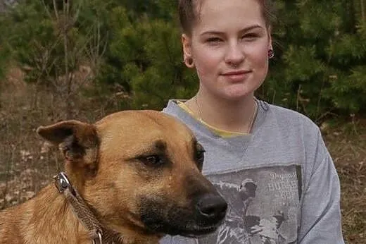 FRYGA  ruda suczka  nadal czeka na dom,  mazowieck