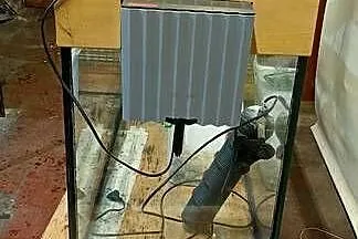 Akwarium 200l 100x40x50 z wyposarzeniem: pompki, filtr, karmnik, pokrywa, l, Lubuskie, Lubsko