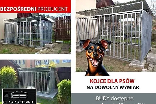 Mały Kojec dla Psa , KOJCE dla Psów ,Klatka , Box , Zadaszenie  - ESSTAL