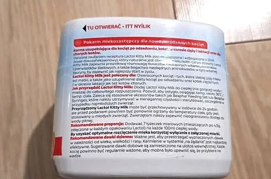 Lactol Beaphar Pokarm mlekozastępczy dla nowonarodzonych kociąt Karma, Wielkopolskie, Września