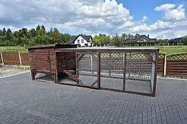 Kurnik dla kur z wolierą