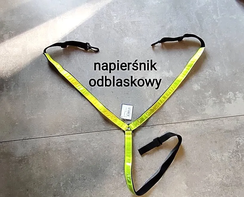 Nowy odblaskowy napierśnik miękko podszyty, regulowany, Małopolskie, Jasień