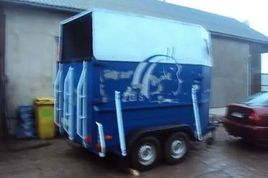 Solidna Aluminiowa przyczepka na 2 konie! Sprzedam