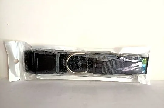 Obroża dla psa czarny nylon regulowana nowa, Łódzkie, Bełchatów